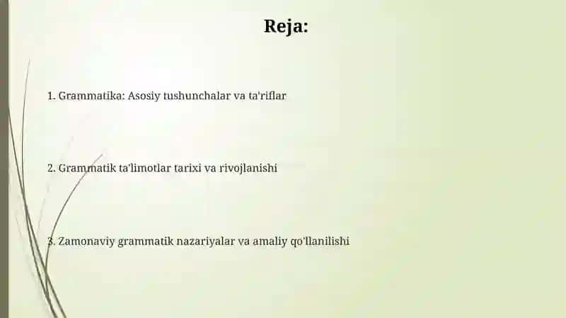 Gramatika va grammatik ta'limotlar 2