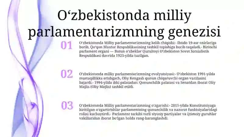 O'Zbekistonda Milliy Parlamentalizm Rivoji 2