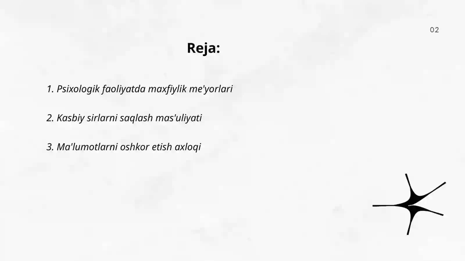 PSIXIK FAOLIYATINI NAZORAT QILUVCHI AXLOQIY MEYORLAR VA ETIK TAMOILLAR 2