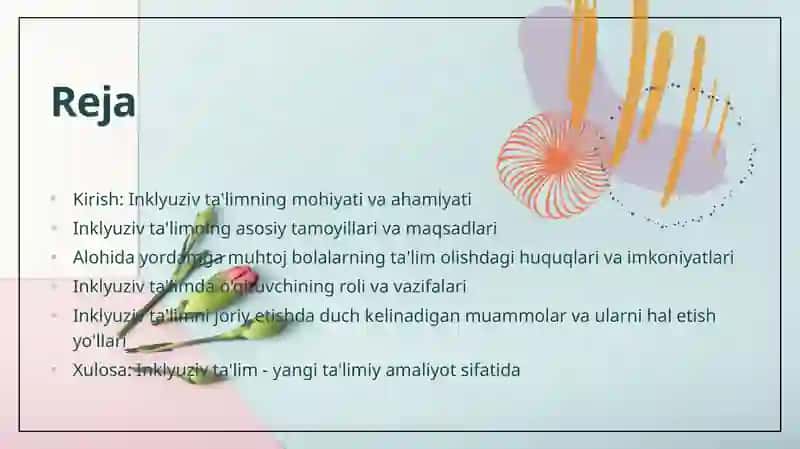 Alohida yordamga muhtoj bolalarning inklyuziv ta'limi yangi ta'limiy amaliyot sifatida 2