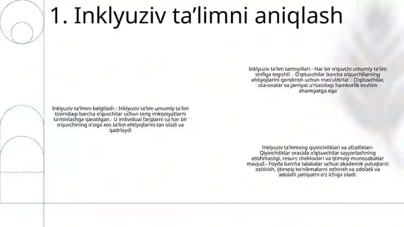 Inklyuziv TaʼLimning Tamoyillari Va Unga BoʻLgan Ehtiyojlar Va Uning Sabablari, Bosqichlari 2