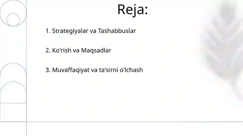Jamoani shakllantirishning istiqbol rejalari 2