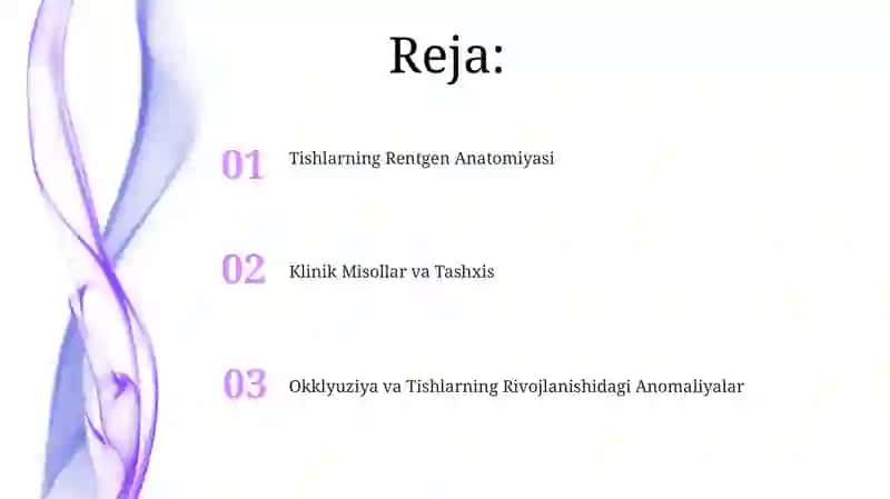 Tishlarning Rentgen Anatomiyasi 2