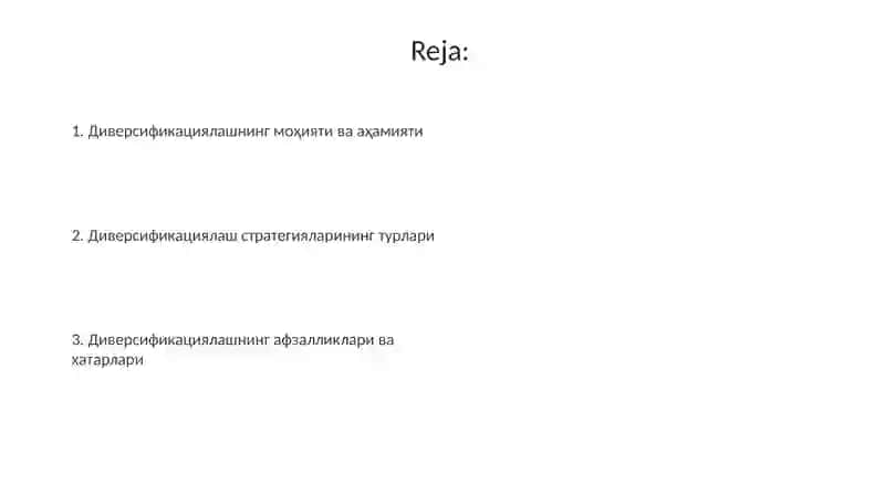 Диверсификациялашнинг коорпоратив стратегиялари 2