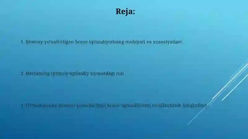 Ijtimoiy yonaltirilgan bozor iqtisodiyot va uning xususiyatlari 2
