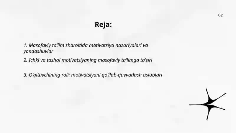 Masofaviy taʼlim sharoitida motivatsiyani saqlash psixologiyasi 2