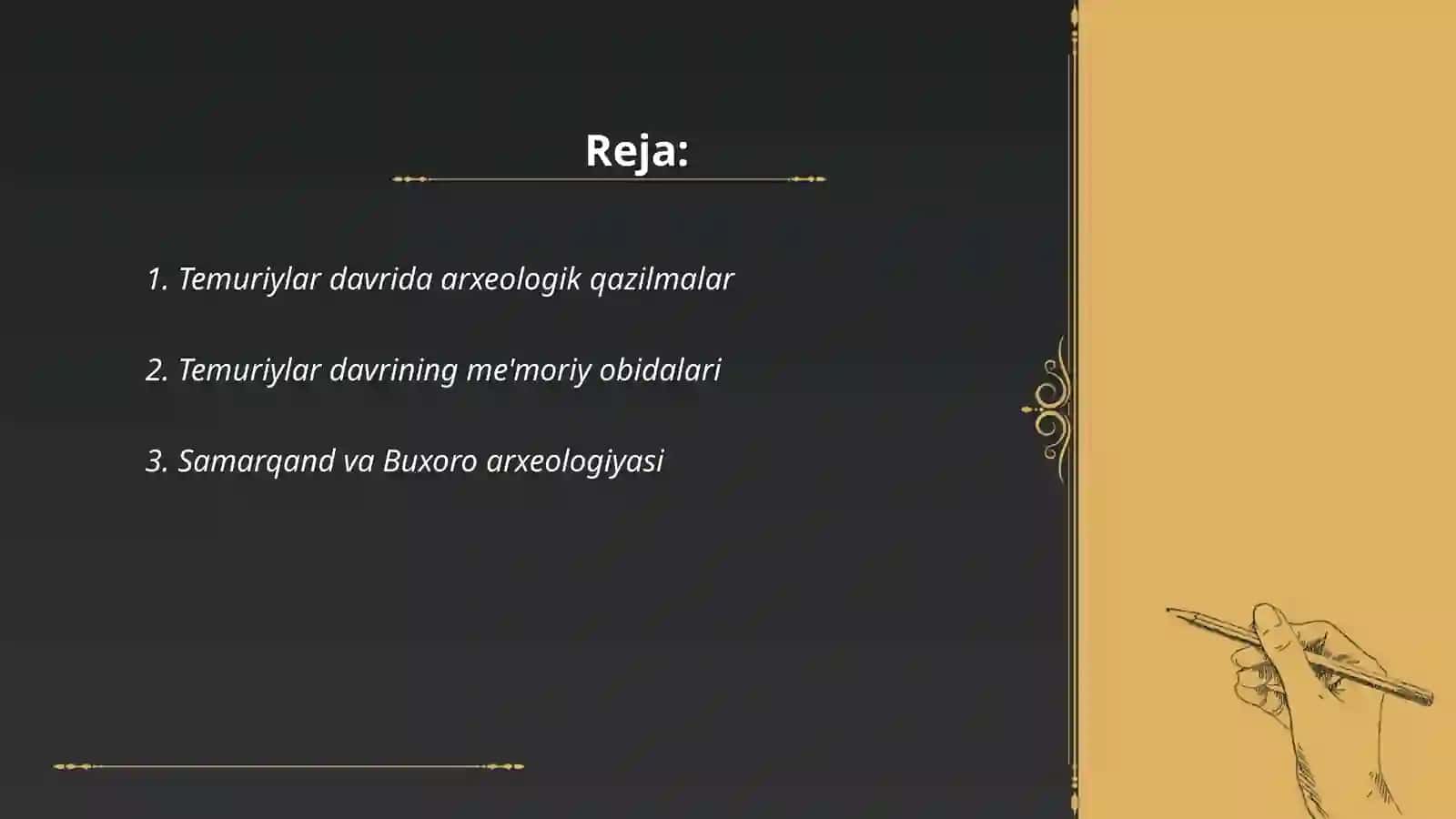 Temuriylar davrida arxiealogiyasi 2