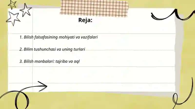 Bilish falsafasi 2