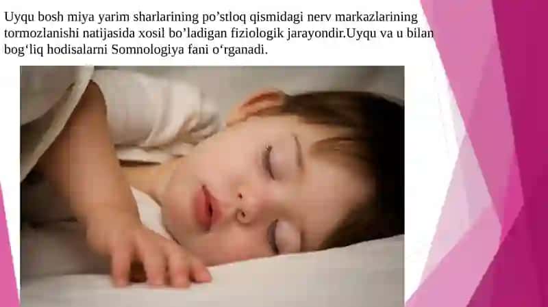 Uyqu va uning ahamiyati 2