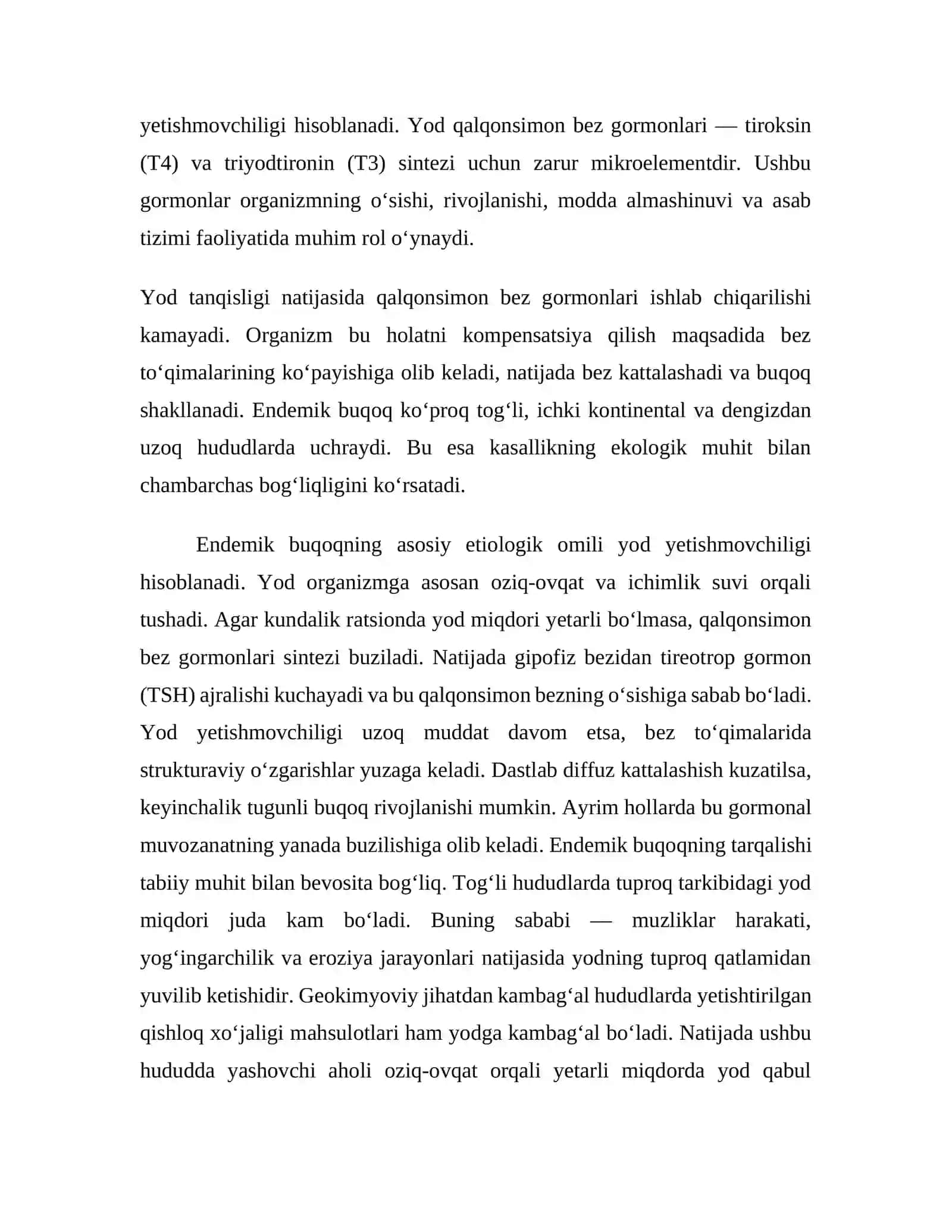 ENDEMIK BUQOQNING KELIB CHIQISH SHART-SHAROITLARI VA MUHITGA BOG‘LIQLIGI 2