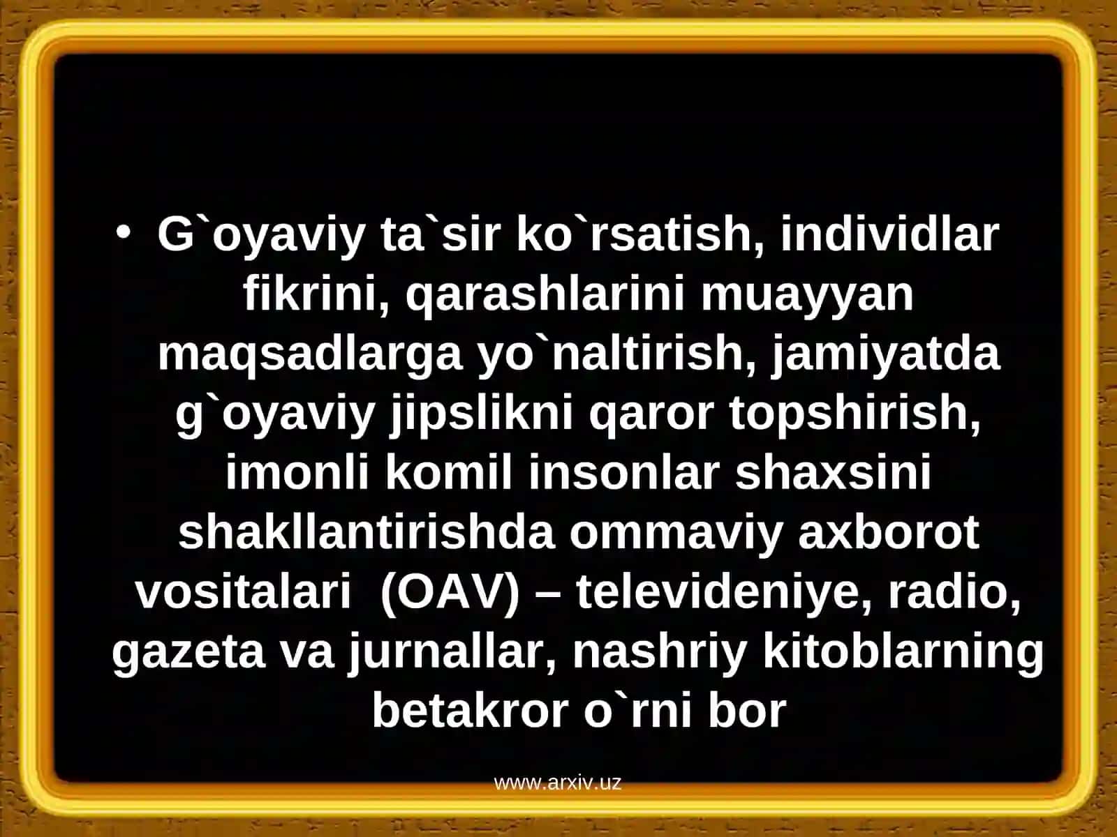 G`arb universal madaniyatining dunyo bo`ylab tarqalishi 2