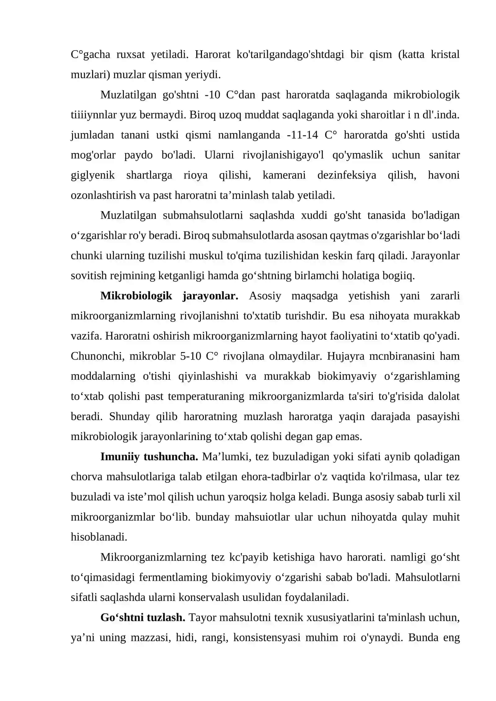 Sub mahsulotlar va sub mahsulotlarni saqlash 2