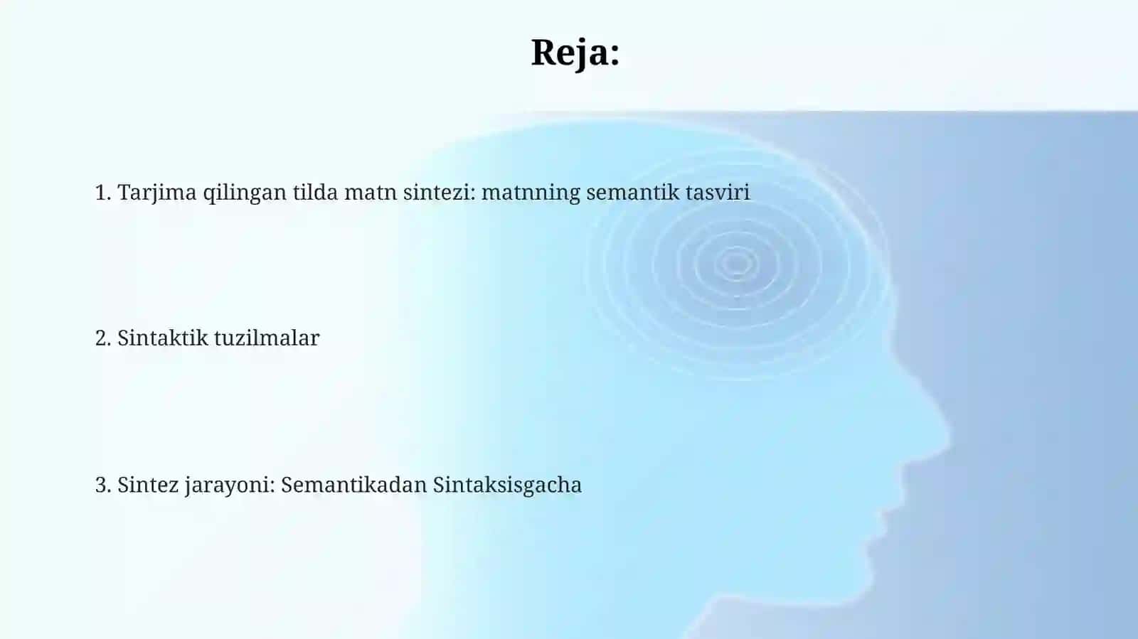 Tarjima qilingan tilda matn sintezi: matnning semantik tasviri 2
