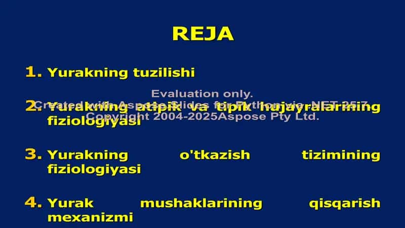 Yurakning Fizioilogik Hususiyatlari 2