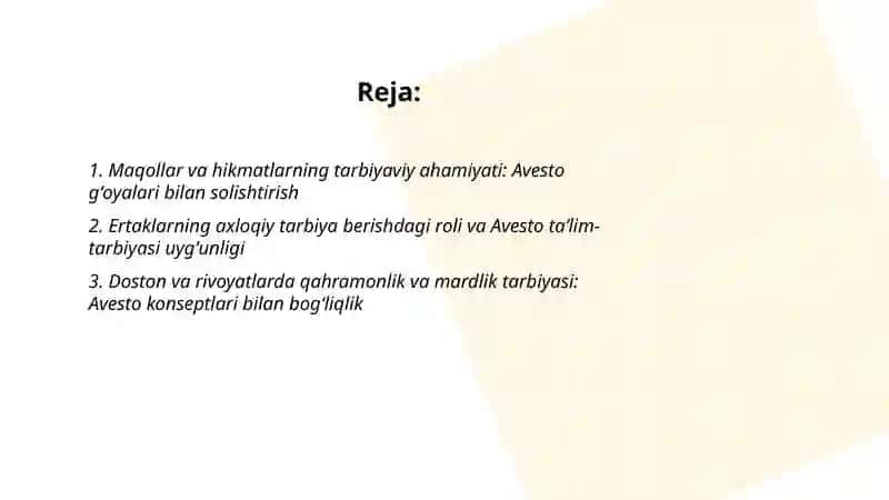 Avesto va xalq pedagogikasi 2