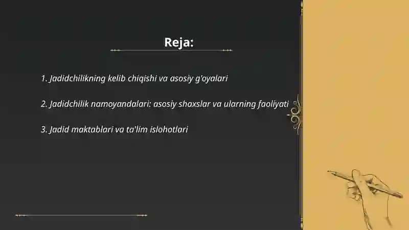 Jadidchilik namoyandalari. Cho'lpon hayoti va jadidchilikka qo'shgan hissasi 2
