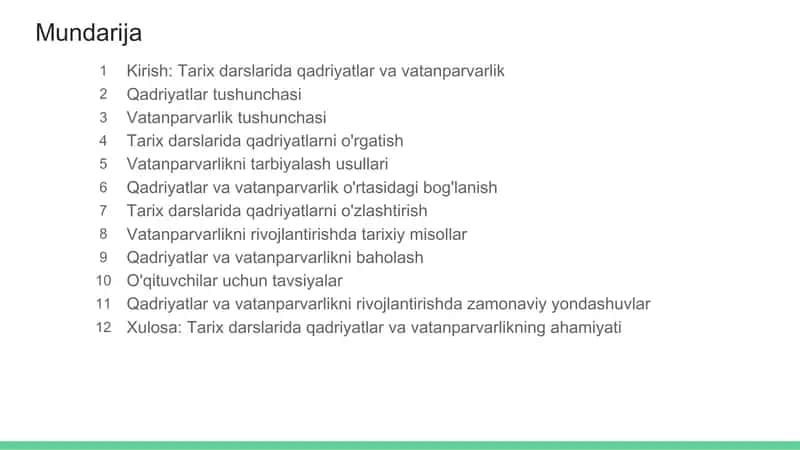 Tarix darslarida qadriyatlar va vatanparvarlik 2