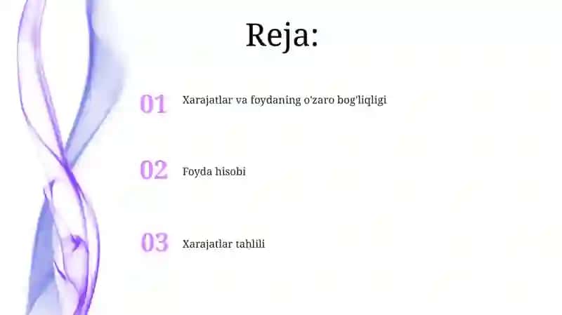 Xarajatlarni Boshqarish va Optimallashtirish 2