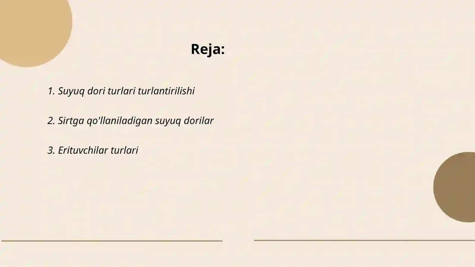 Suyuq dori turlari va erituvchilar 2