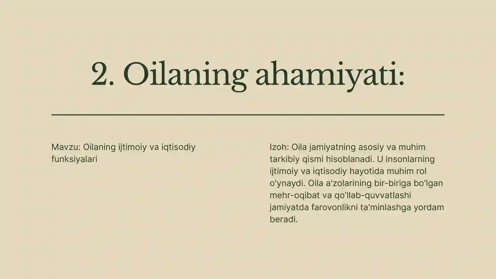 Oilaning ijtimoiy va iqtisodiy funksiyalari 2