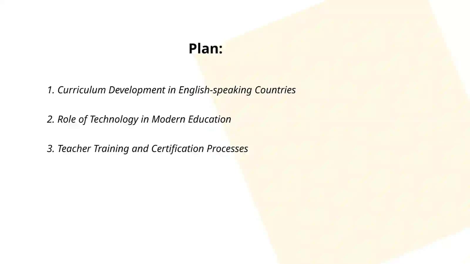 Curriculum Development in English-speaking Countries 2