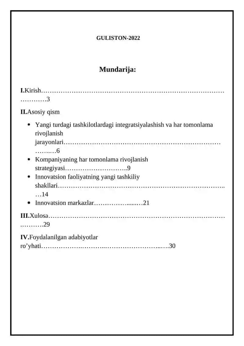 Innovatsion faoliyatni tashkil etish 2