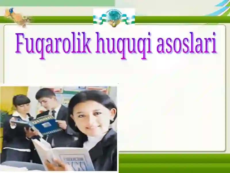 Ashyoviy huquq tushunchasi 2