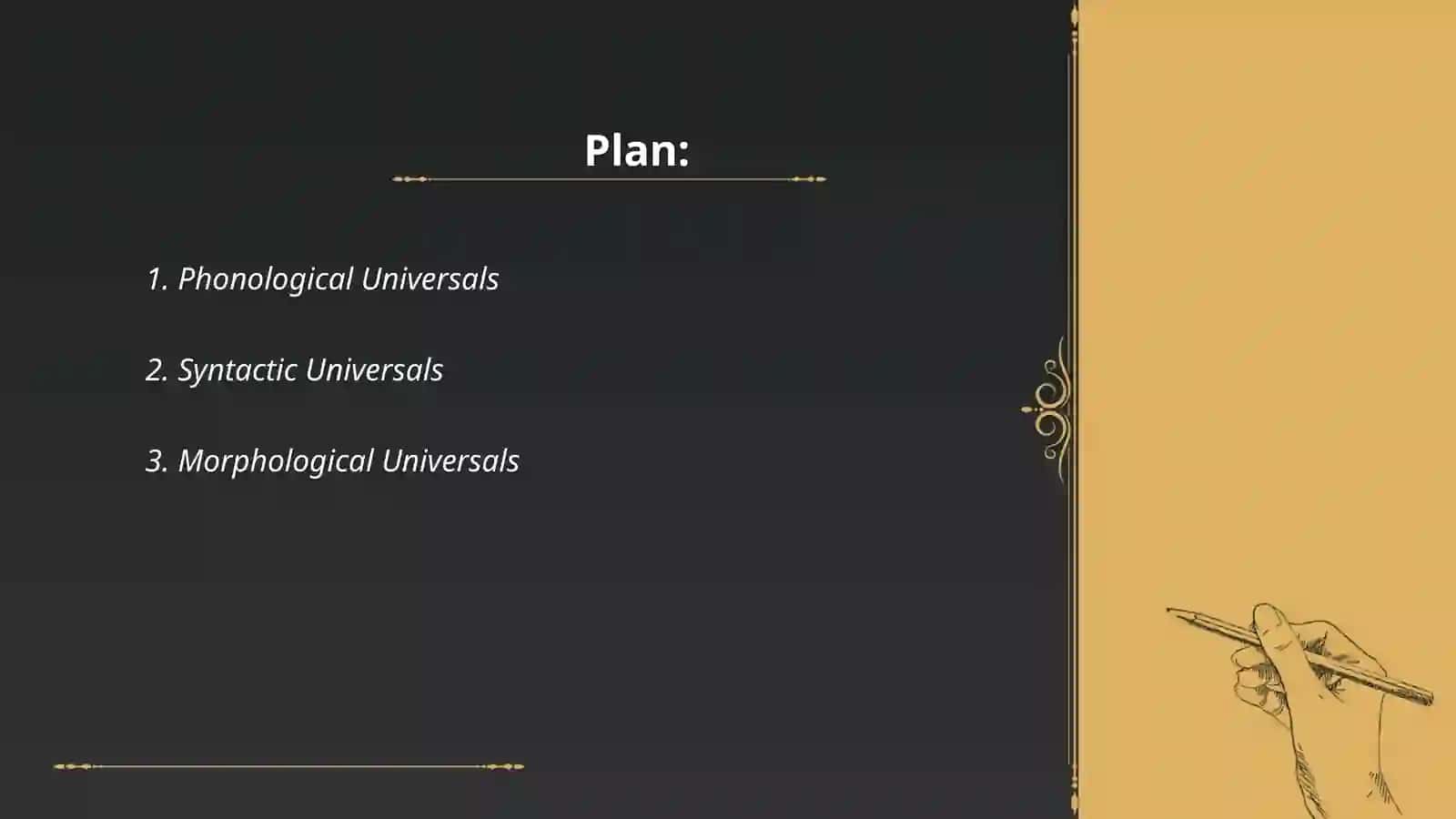 Comparative Universals 2