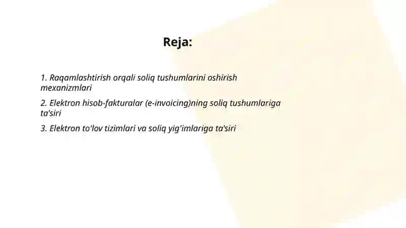 Raqamlashtirishning soliq tushumlariga ta’siri 2