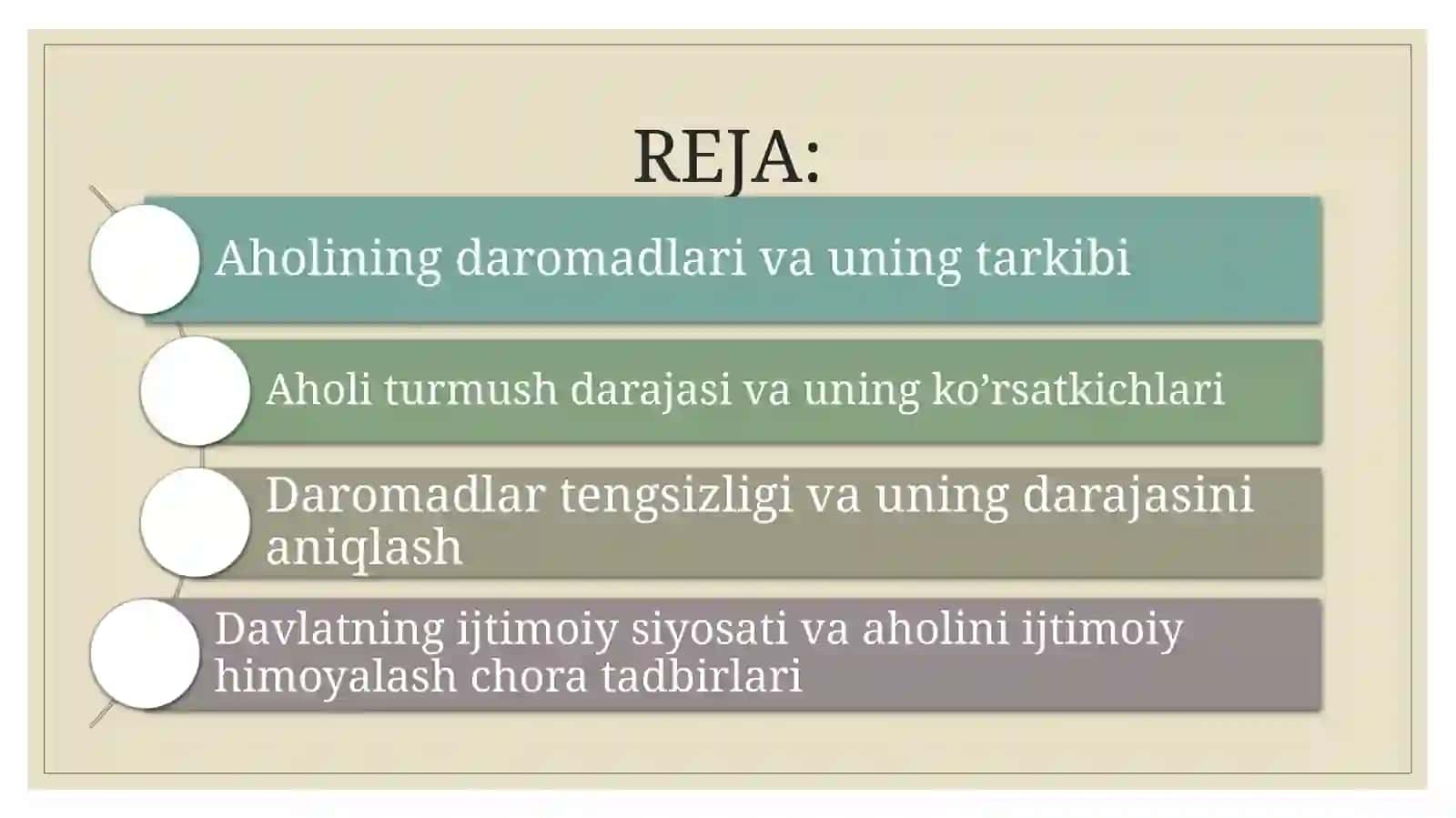 AHOLI DAROMADLARI VA DAVLATNING IJTIMOIY SIYOSATI 2