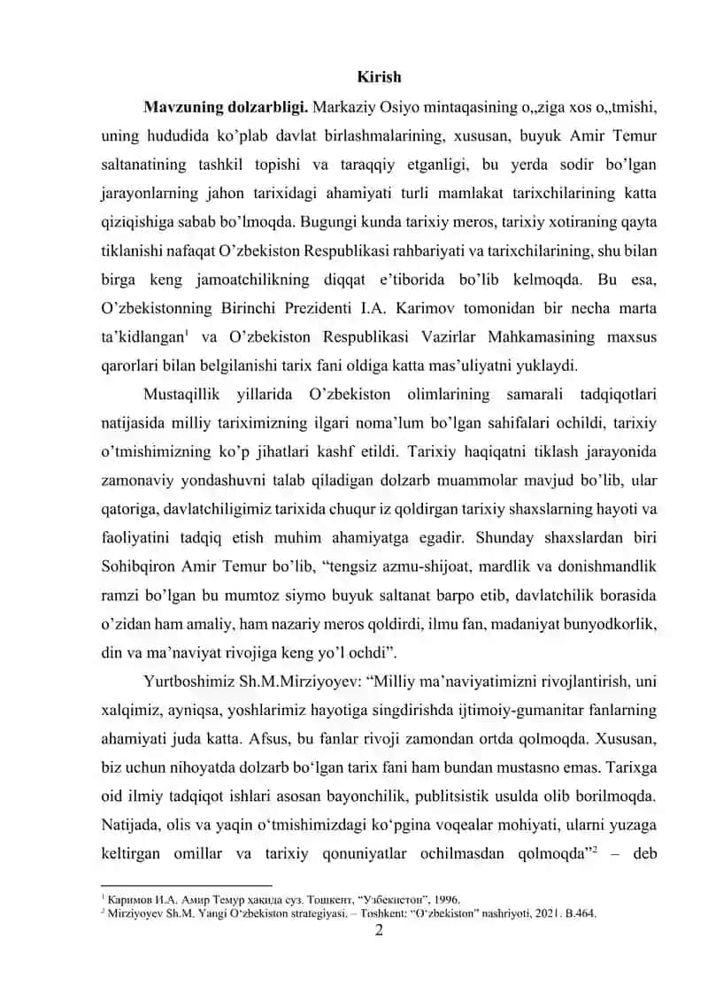 Temuriylar saltanati tarixi 2