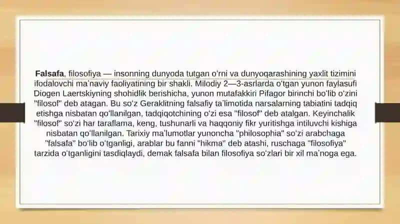 Falsafa tarixida inson mohiyatiga oid qarashlar tasnifi.. 2