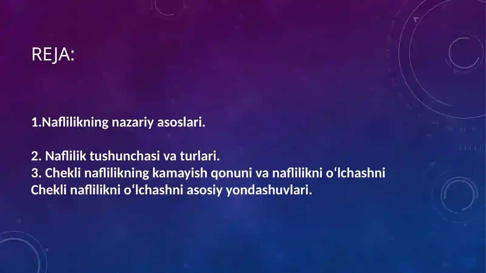 naflilik va cheklinaflilik 2