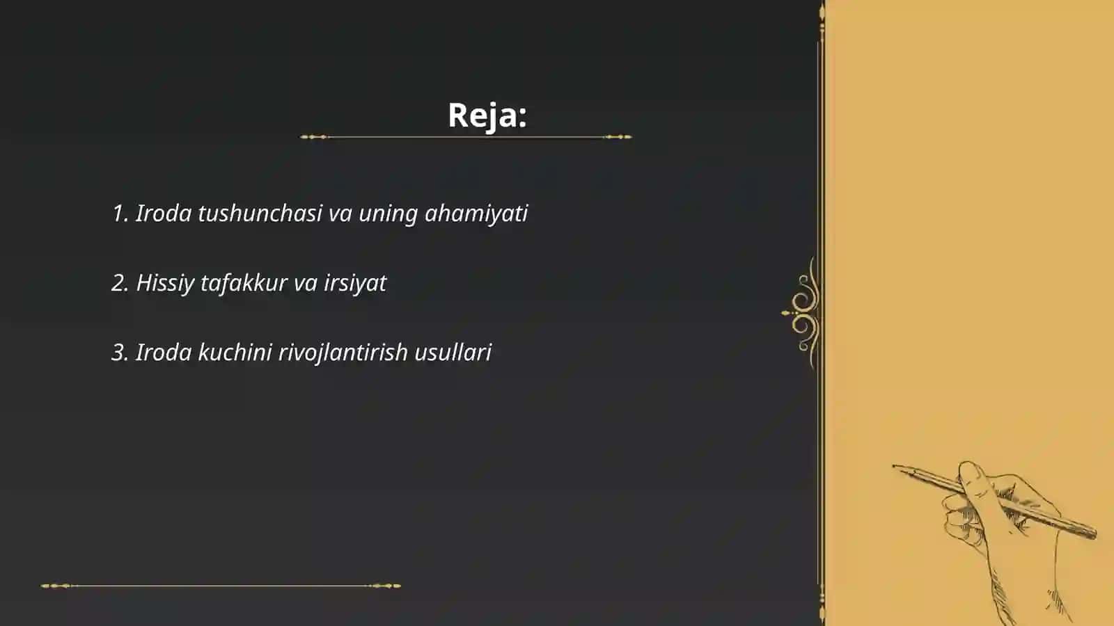 Shaxsning irodaviy va hissiy sohasi 2
