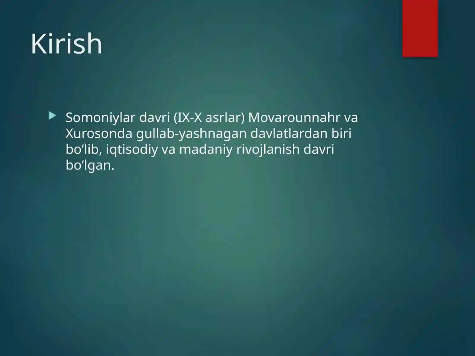 Somoniylar Davrida Ijtimoiy-Iqtisodiy va Madaniy Hayot 2