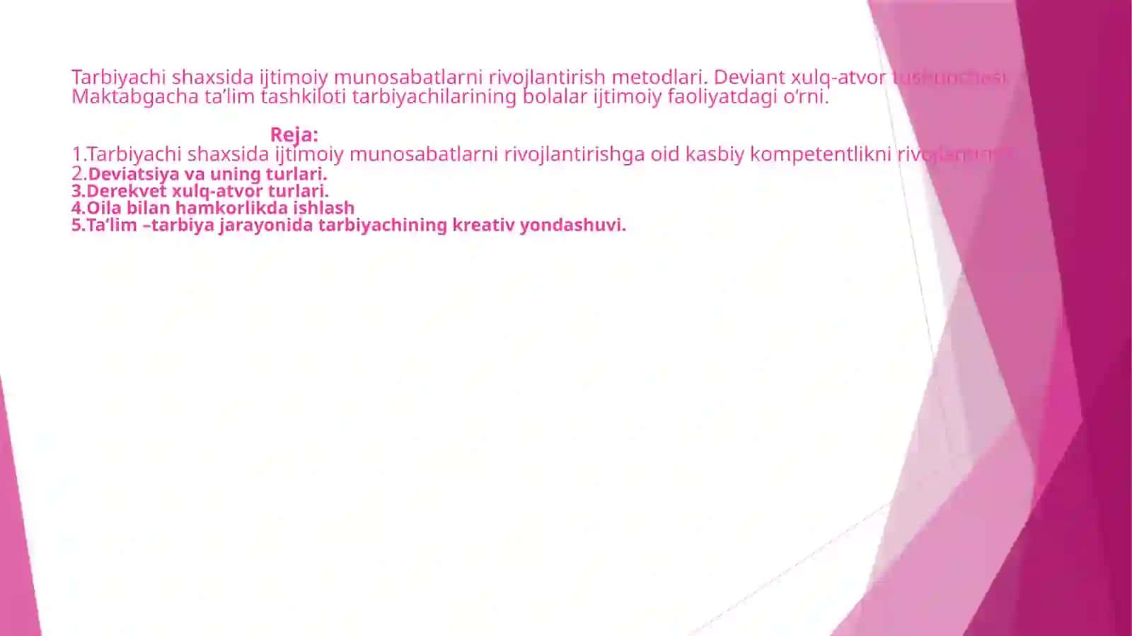 MAKTABGACHA TA'LIM 3-KURS 2