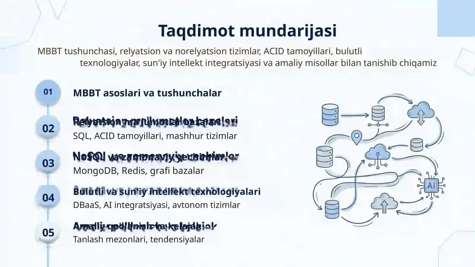 Zamonaviy MBBT texnologiyalari va ularning amaliy qo'llanilishi 2