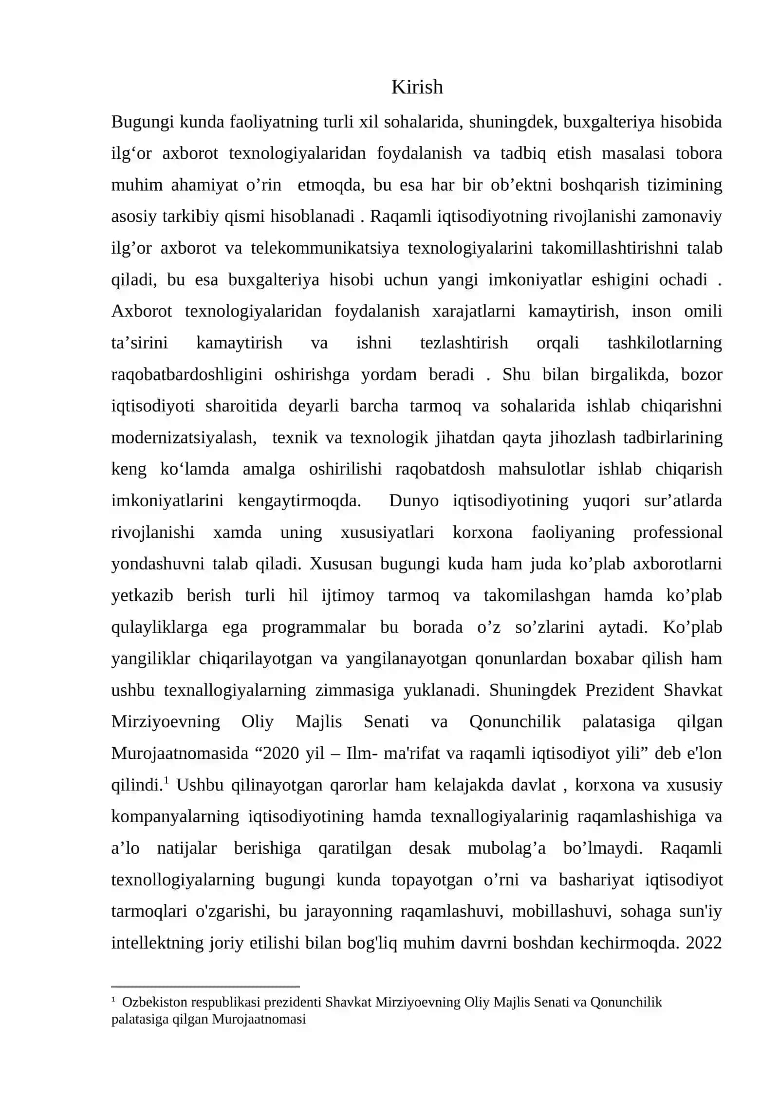 RAQAMLI IQTISODIYOTNI RAQAMLASHTIRISH SHAROITIDA BUXGALTERIYA HISOBINI TAKOMILLASHTIRISH MASALALARI 2