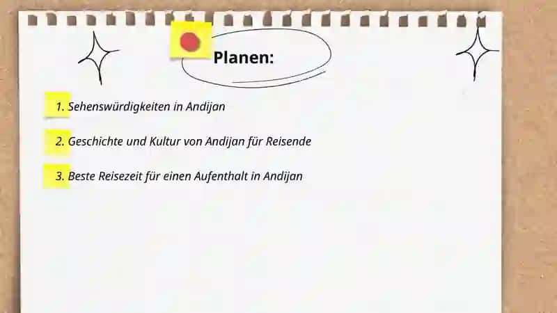 Reisen durch Andijanz 2