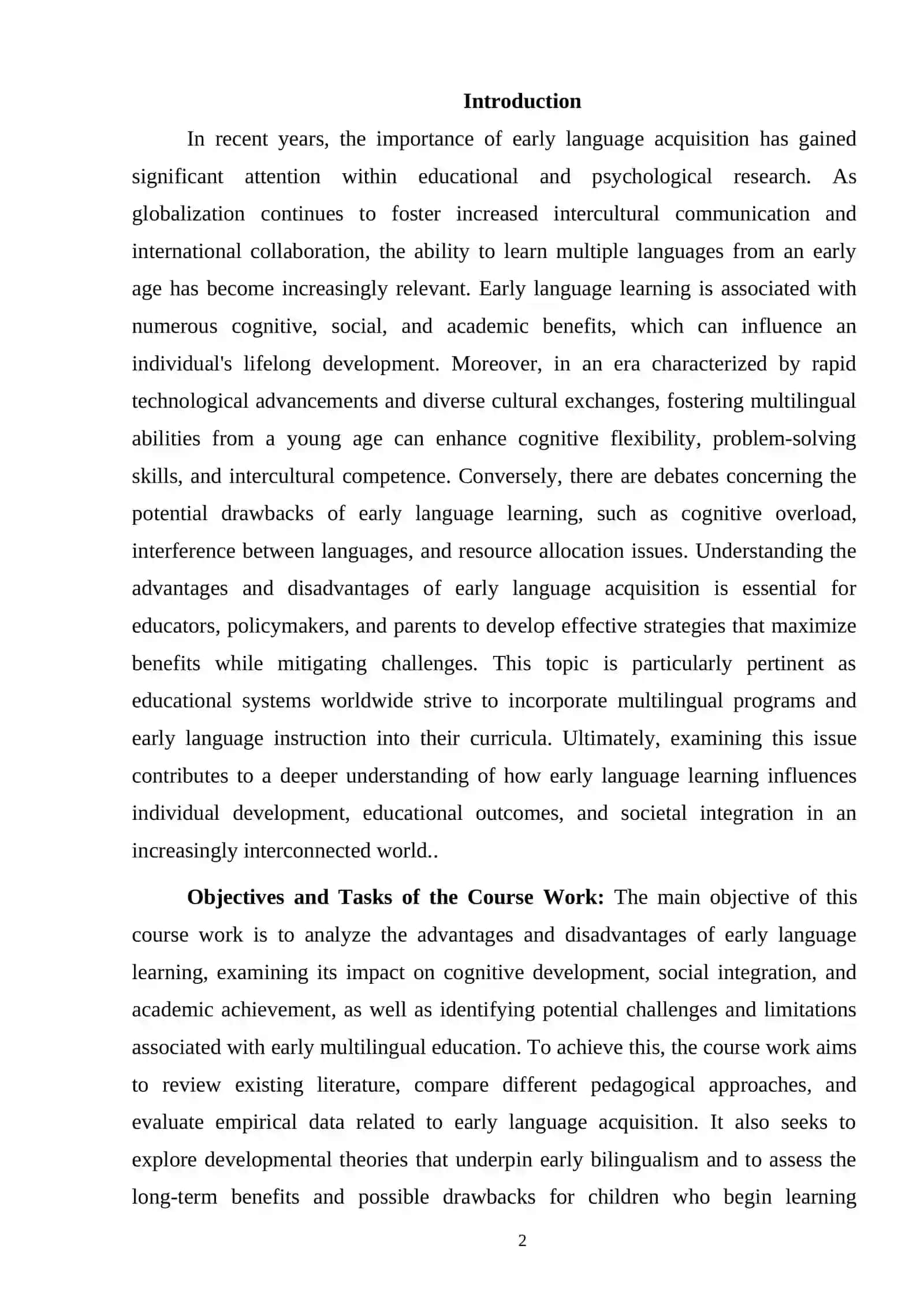 ADVANTAGES AND DISADVANTAGES OF EARLY LANGUAGE LEARNING 2