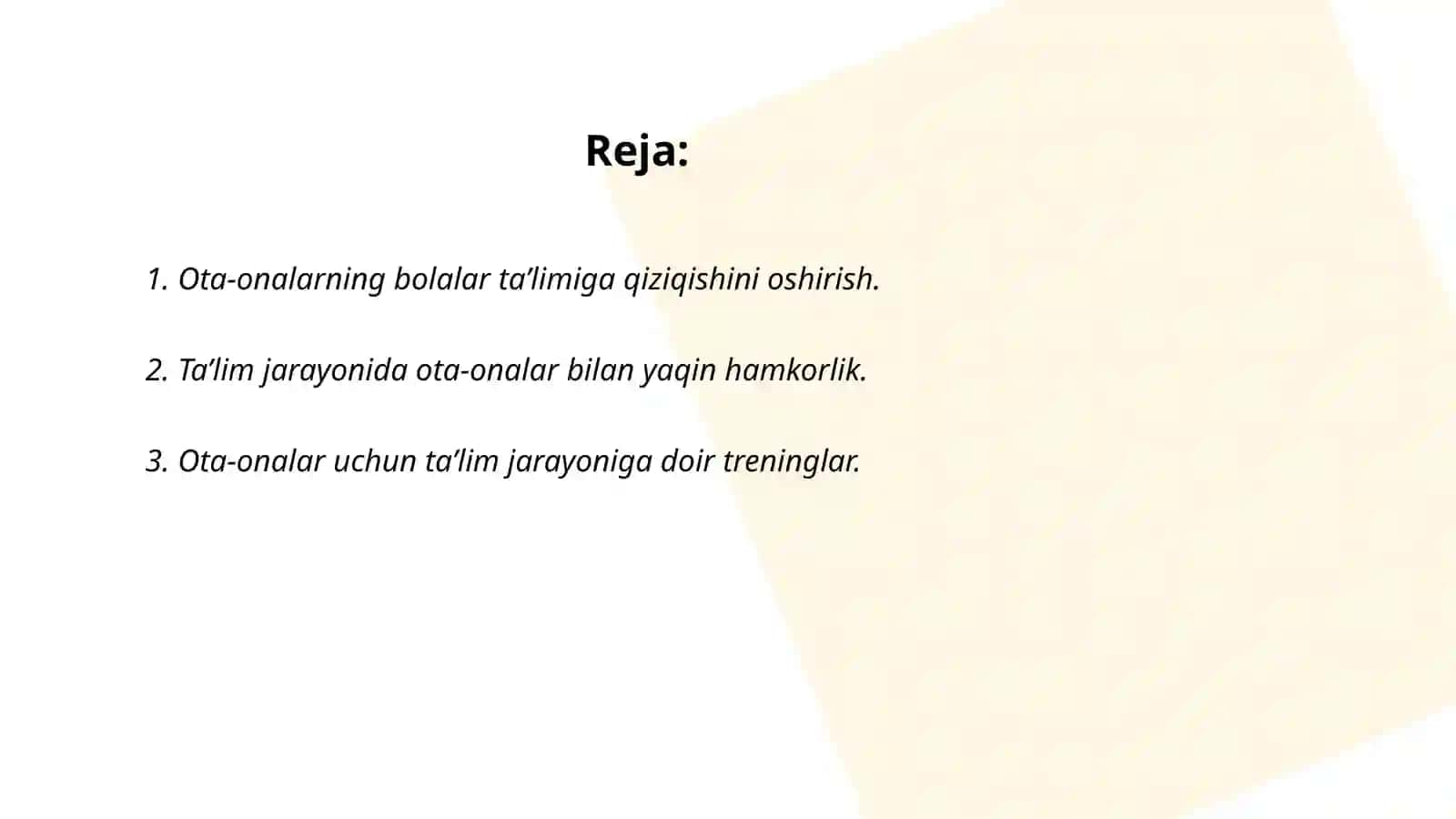 Yordamga muhtoj bolalar ta'lim tizimiga jalb etishda ota-onalarning roli 2