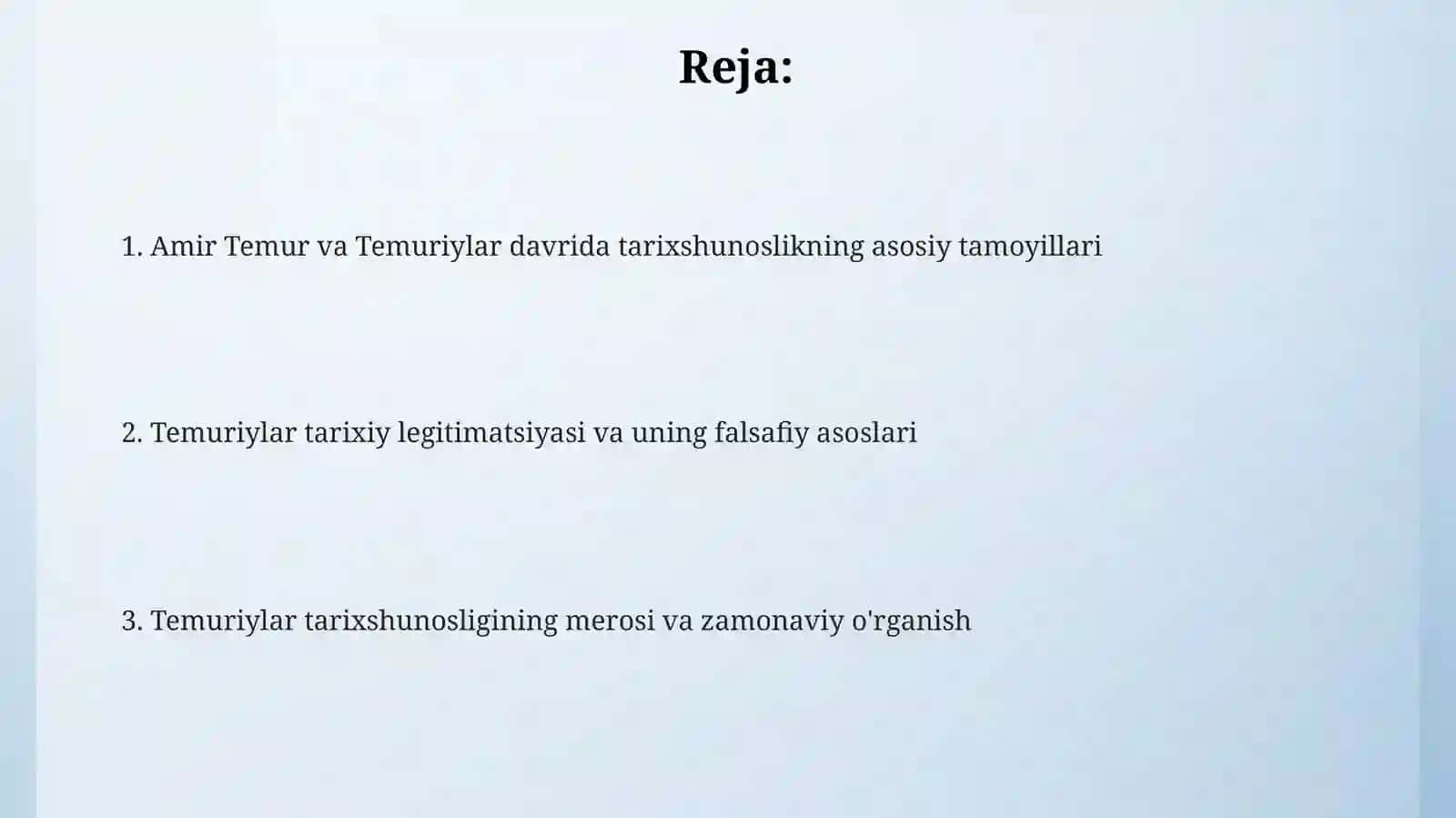 Temuriylar tarixshunosligi 2