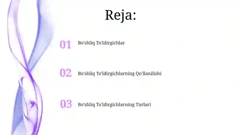 Bo'shliq To'ldirgichlar 2