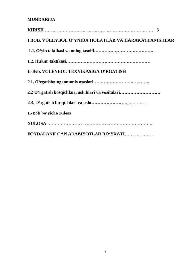 VOLEYBOL O‘YNIDA HOLATLAR VA HARAKATLANISHLAR 2