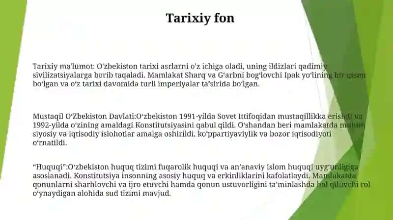 Mustaqil Oʻzbekiston Davlati Va Huquqi 2