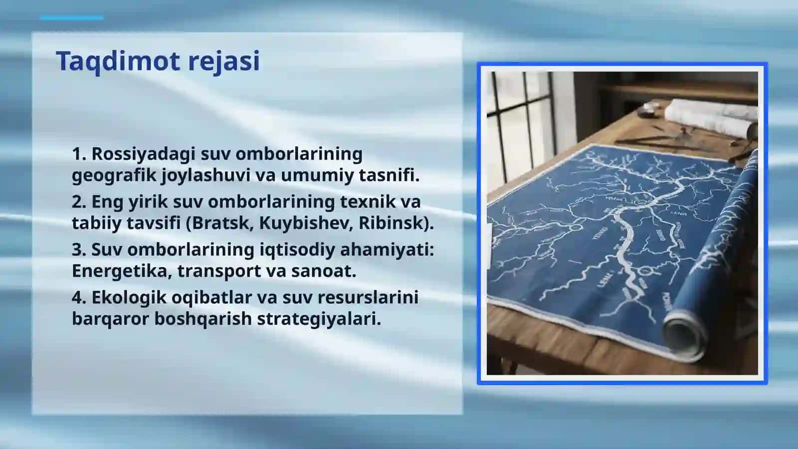 ROSSIYA SUV OMBORLARI: TABIAT VA INSONIYAT UYG'UNLIGI 2