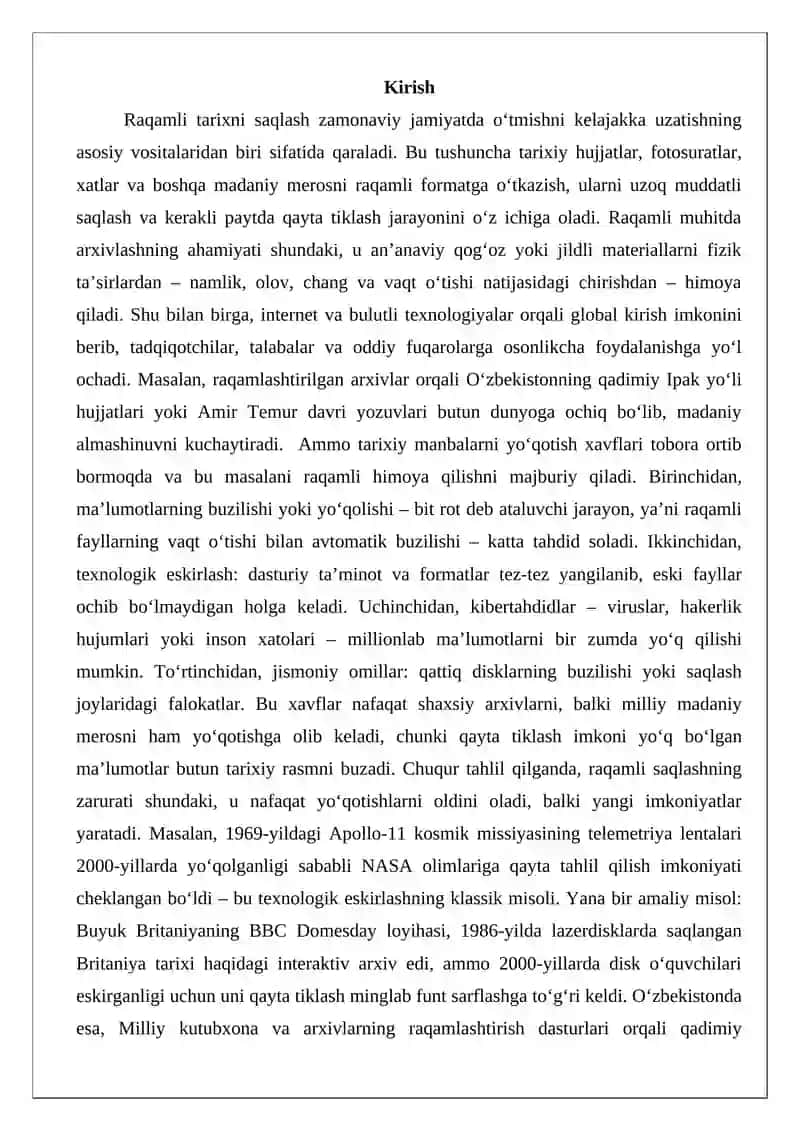 Raqamli tarixni saqlash 2