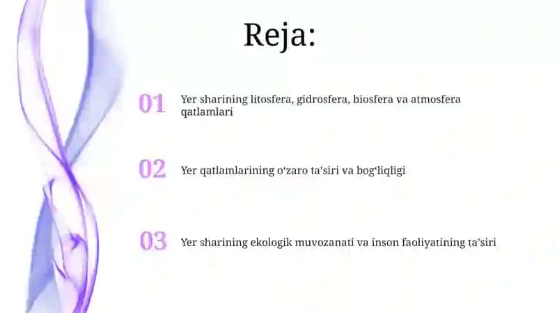 Yerning geografik qobiqlari Litosfera Gidrosfera Biosfera Atmosfera 2