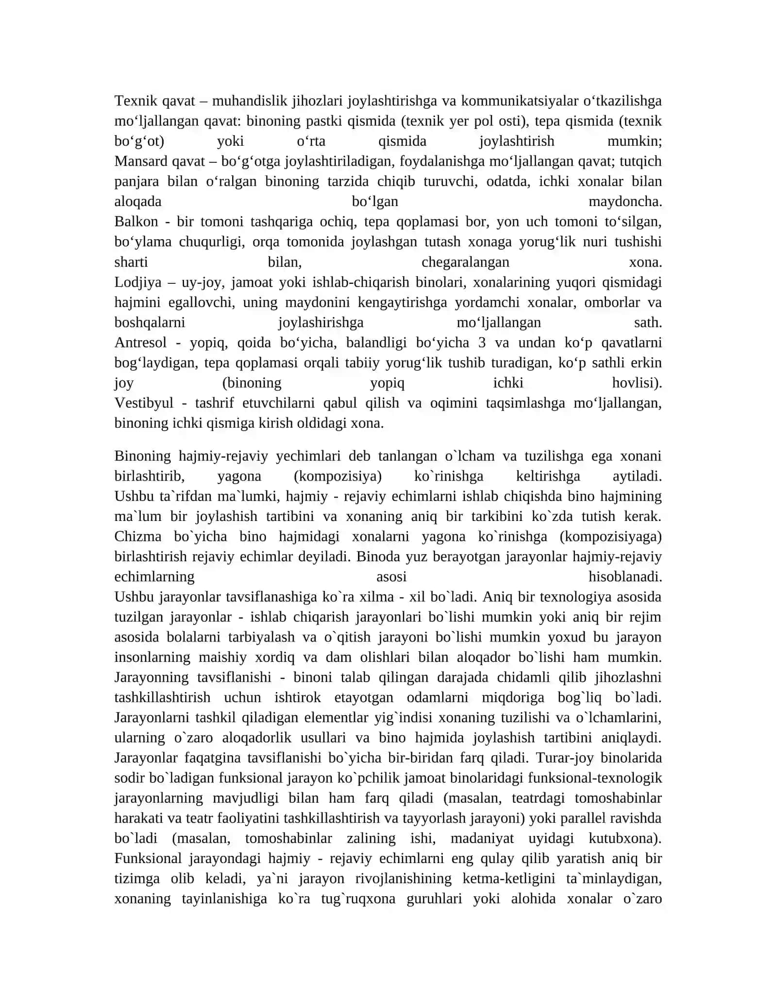 BINOLARNI HAJMIY-REJAVIY VA KONSTRUKTIV YECHIMLARI 2