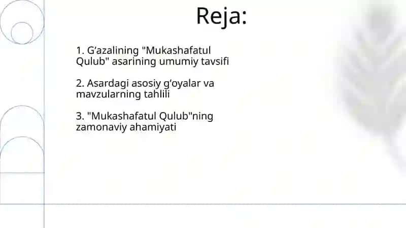 Abu Homid Gʻazzoliyning ʼʼMukoshafatul qulub ' asari boyicha esse tayyorlash 2